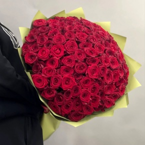 Букет из 101 красной розы (80 см) в Москве