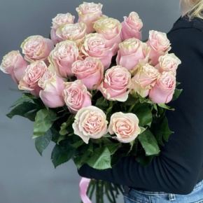 Букет из 21 роз Эквадор Пинк Мондиаль (60см) в Москве