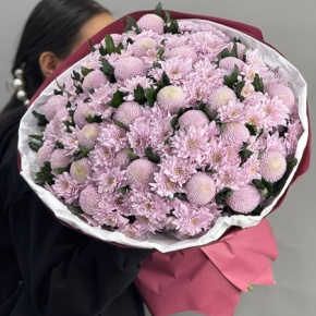 Букет "Нежный" из хризантем Момоко и Балтика в Москве