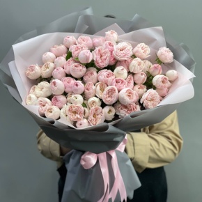 Букет из 25 кустовых роз Мэнсфилд Парк (60 см) в Москве