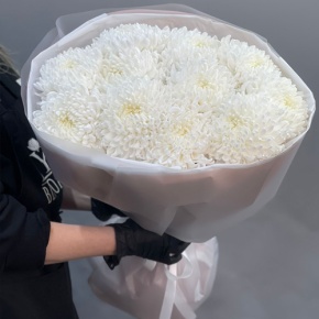 Букет из 11 белых хризантем  в Москве