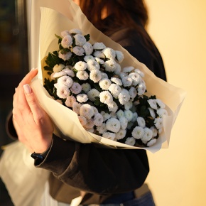 Букет "Сахарок" из 11 хризантем сантини в Москве