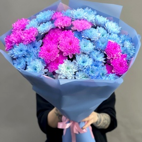 Букет "Матильда" из 15 кустовых хризантем в Москве