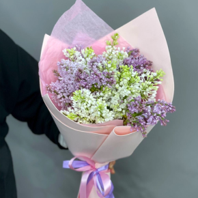 Букет из 11 веток сирени микс в Москве
