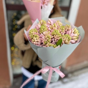 Букет 15 розовых гиацинтов в Москве