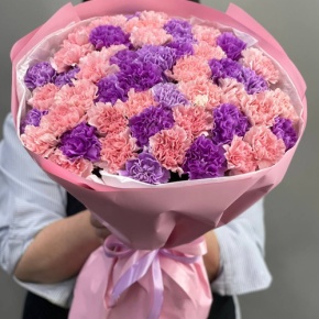 Букет из 51 диантуса микс в Москве