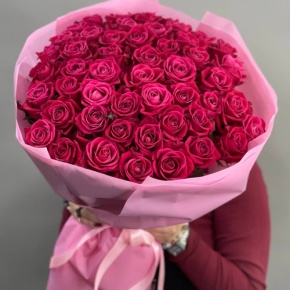 Букет из 51 розы Шангрила (60 см) в Москве