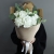 Букет белых гортензий с веточками эвкалипта в Москве Букет белых гортензий с веточками эвкалипта в Москве