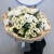 Букет "Сахарная пудра" из хризантем и эвкалипта в Москве Букет "Сахарная пудра" из хризантем и эвкалипта в Москве