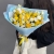 Букет "Яркое небо" из 21 лимонной розы и эустомы (40 см) в Москве