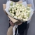 Букет из 15 белых кустовых пионовидных роз Мисс Бомбастик (60 см) в Москве
