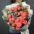 Букет "Фортуна" из коралловых роз и оксипеталума в Москве Букет "Фортуна" из коралловых роз и оксипеталума в Москве