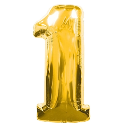 Шар гелиевый цифра 1 (40х102 см) в Москве