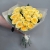 Букет из 21  из пионовидной розы Баттеркап (60 см) в Москве