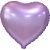 Сердце сиреневое фольгированный шар с гелием (45 см) в Москве