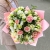 Букет из роз Аваланж в миксе с эустомой в Москве Букет из роз Аваланж в миксе с эустомой в Москве