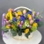 Корзина с тюльпанами, гиацинтами и нарциссами " Яркий краски весны" в Москве Корзина с тюльпанами, гиацинтами и нарциссами " Яркий краски весны" в Москве