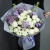 Ароматный букет "Сиреневые облака" из пионов, сирени, маттиол и ранункулюсов в Москве