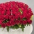 Композиция в корзине из 75 красных роз в Москве