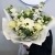 Букет "Шардоне" из роз, хризантем сантини, гербер и маттиол в Москве Букет "Шардоне" из роз, хризантем сантини, гербер и маттиол в Москве