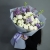 Ароматный букет "Сиреневые облака" из пионов, сирени, маттиол и ранункулюсов в Москве